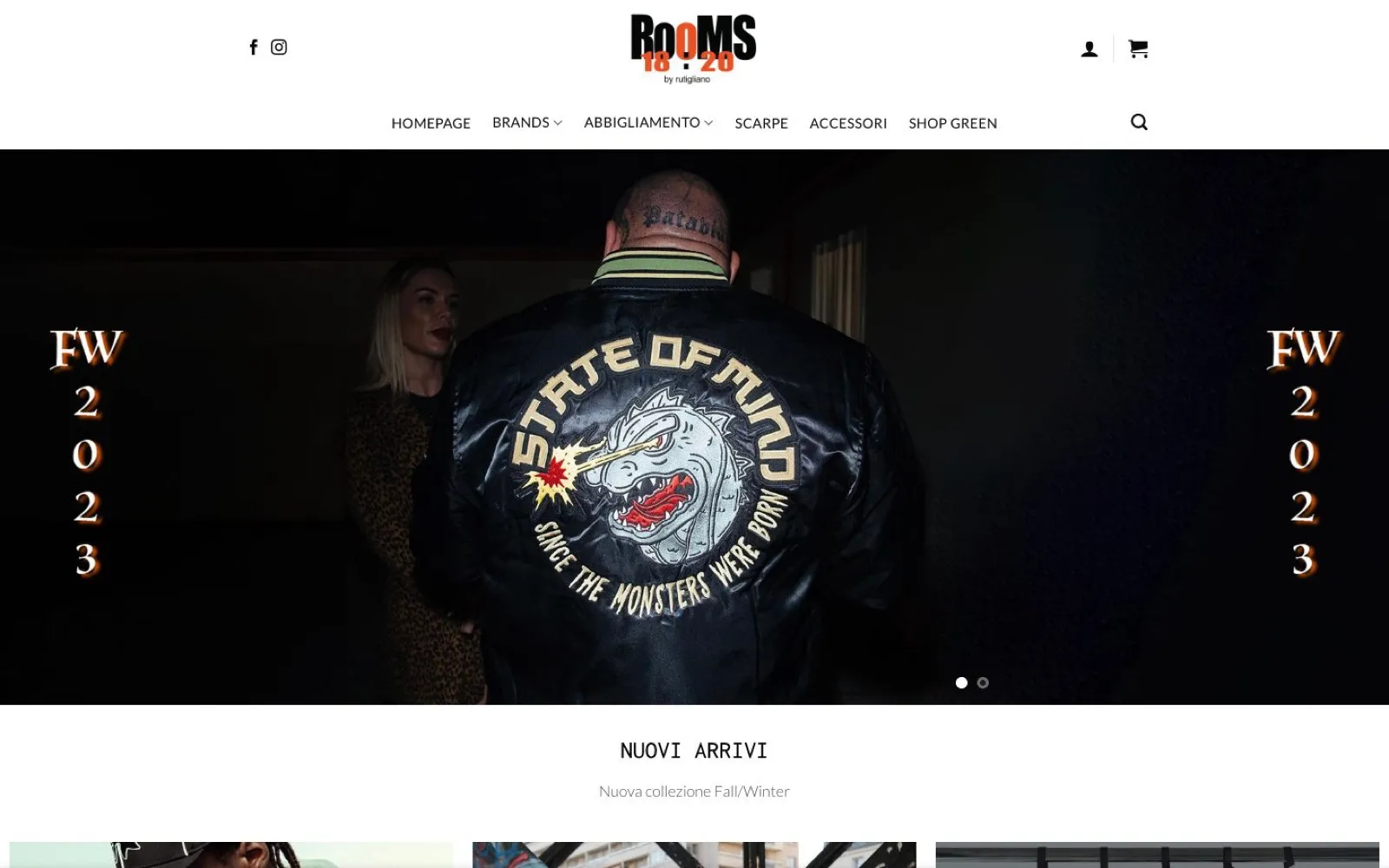 Rooms 18:20 – Home page del sito