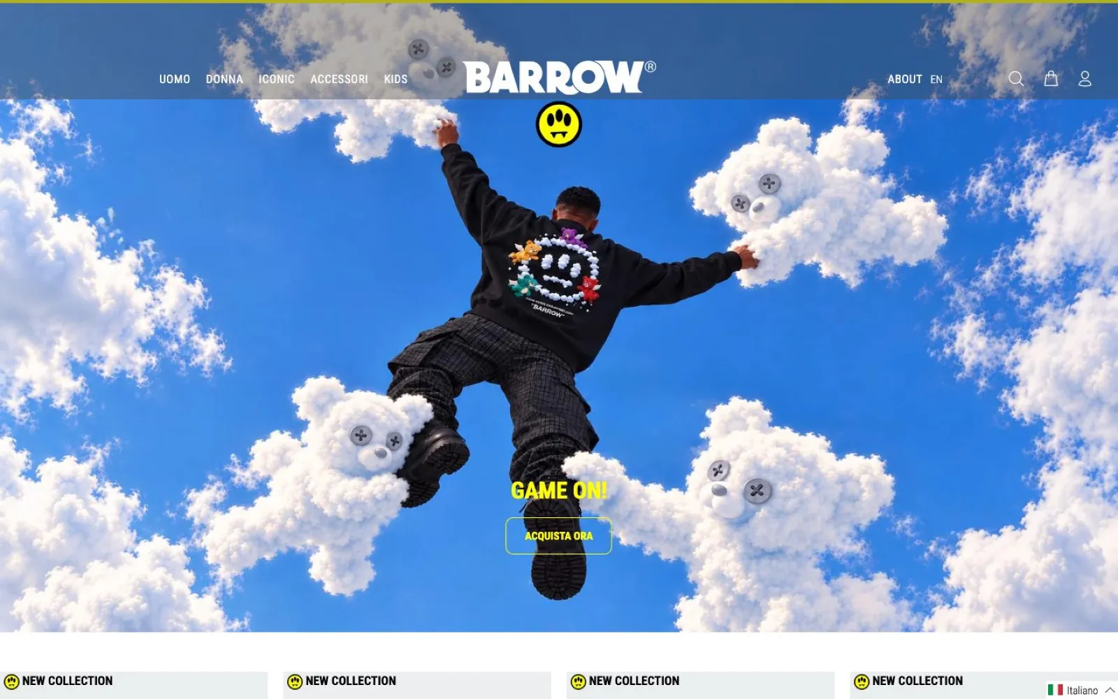 Barrow – Home page del sito