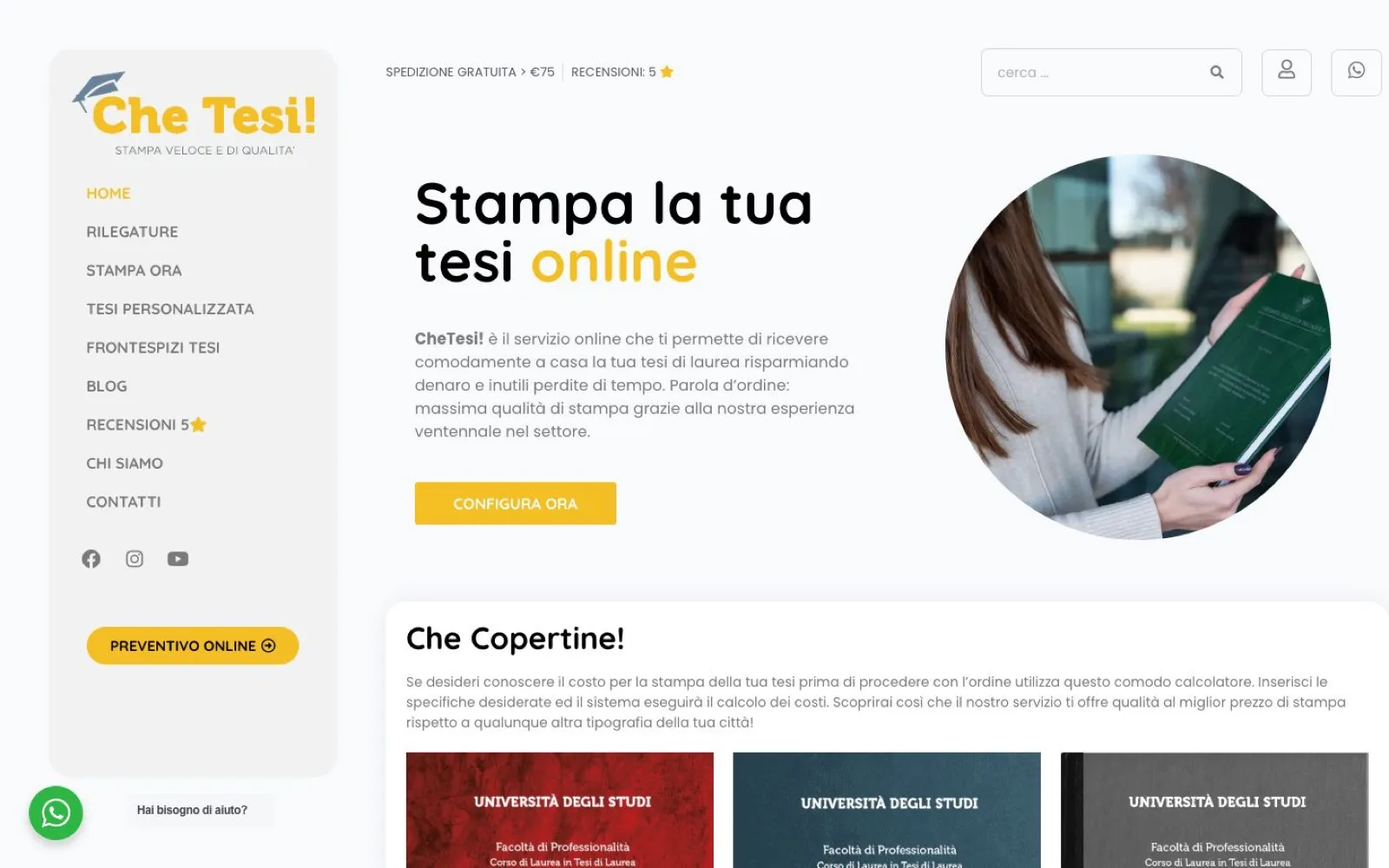 Plugin Che Tesi – Home page di Che Tesi