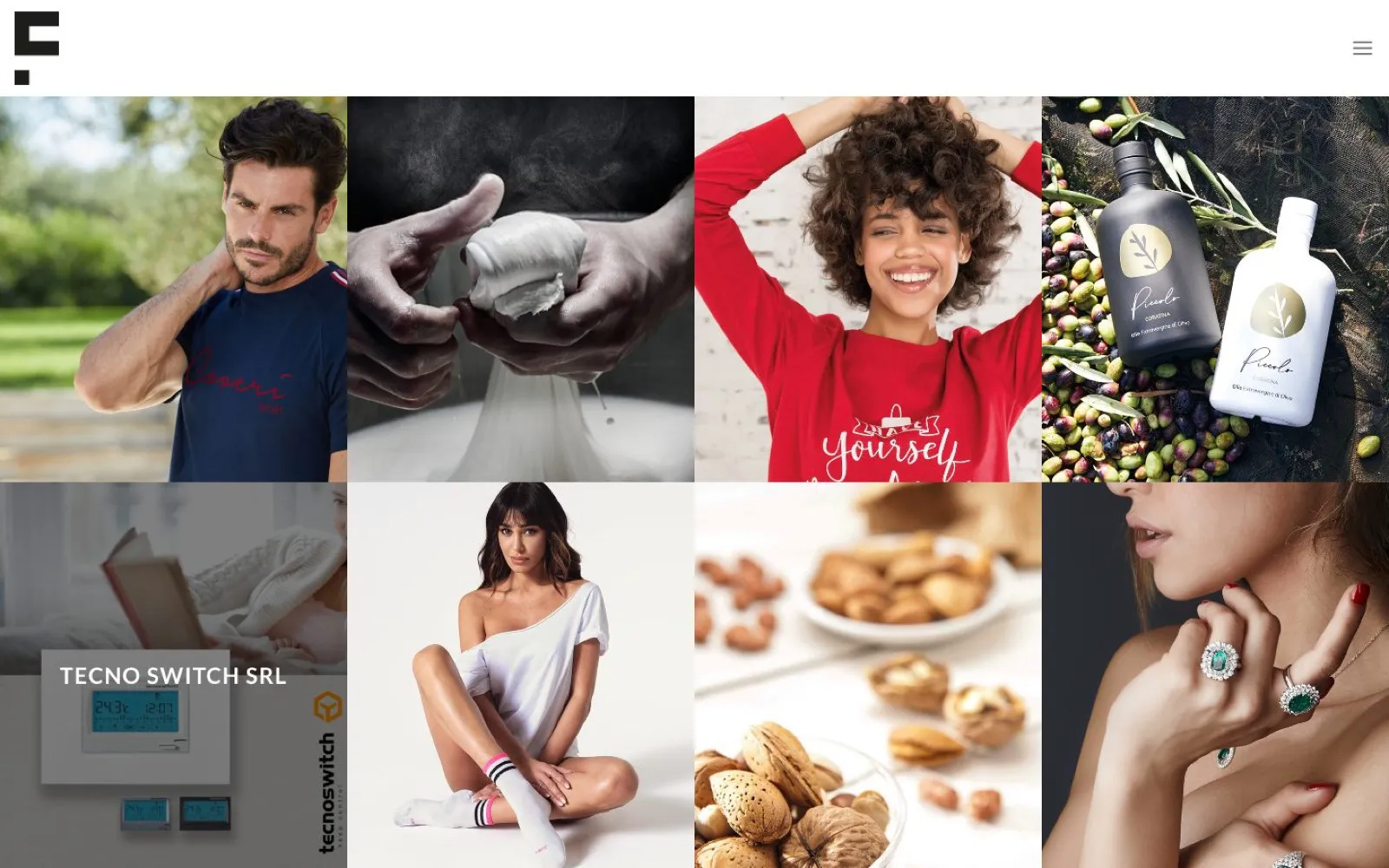Formule Creative – Home page del sito