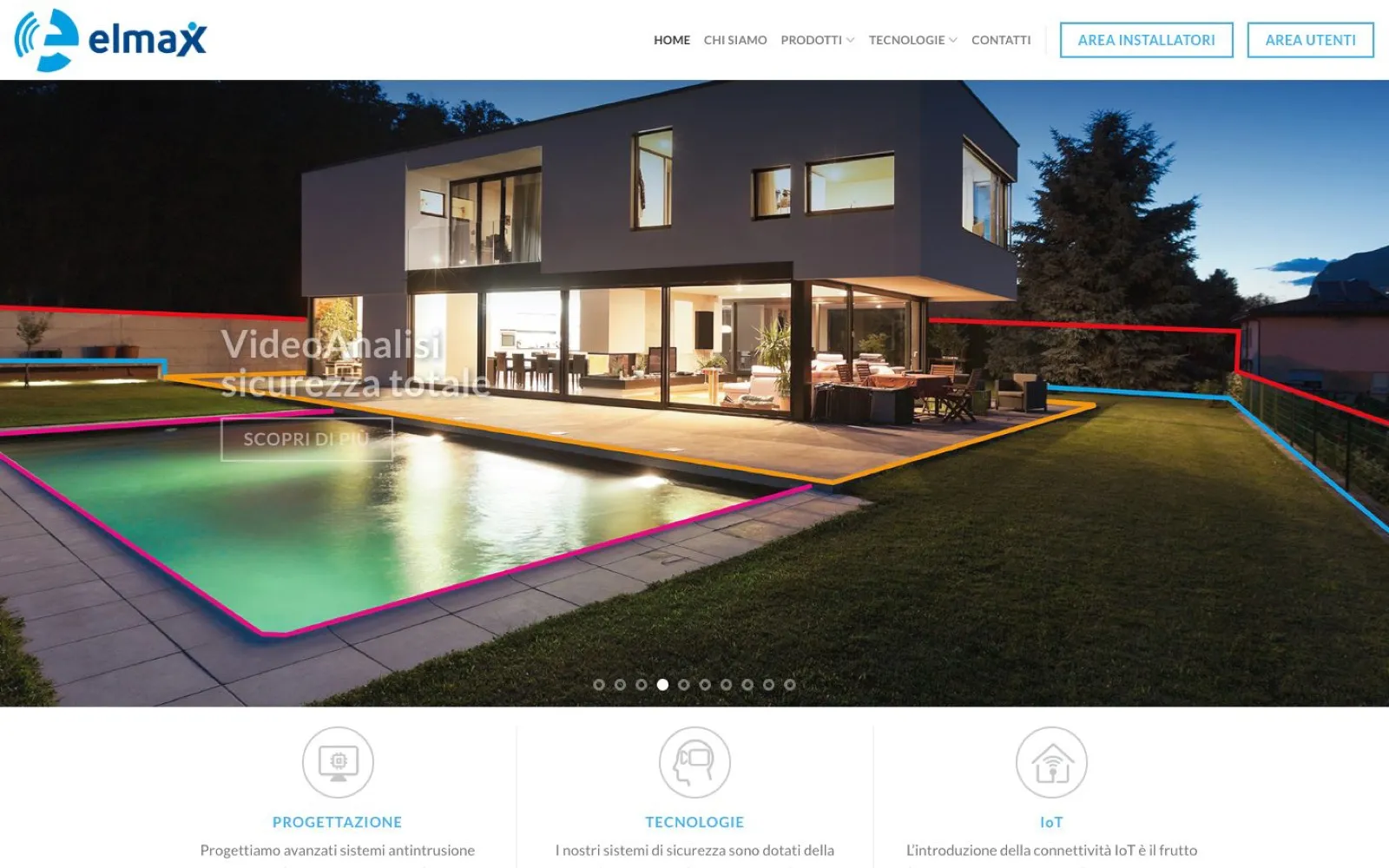 Elmax SRL – Home page del sito