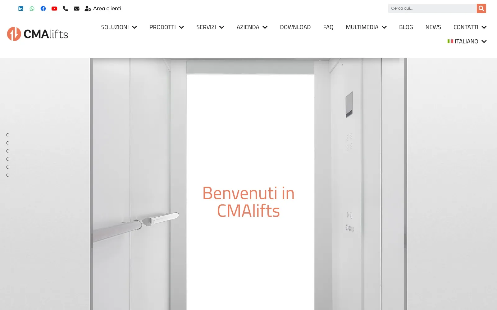 CMAlifts – Home page del sito