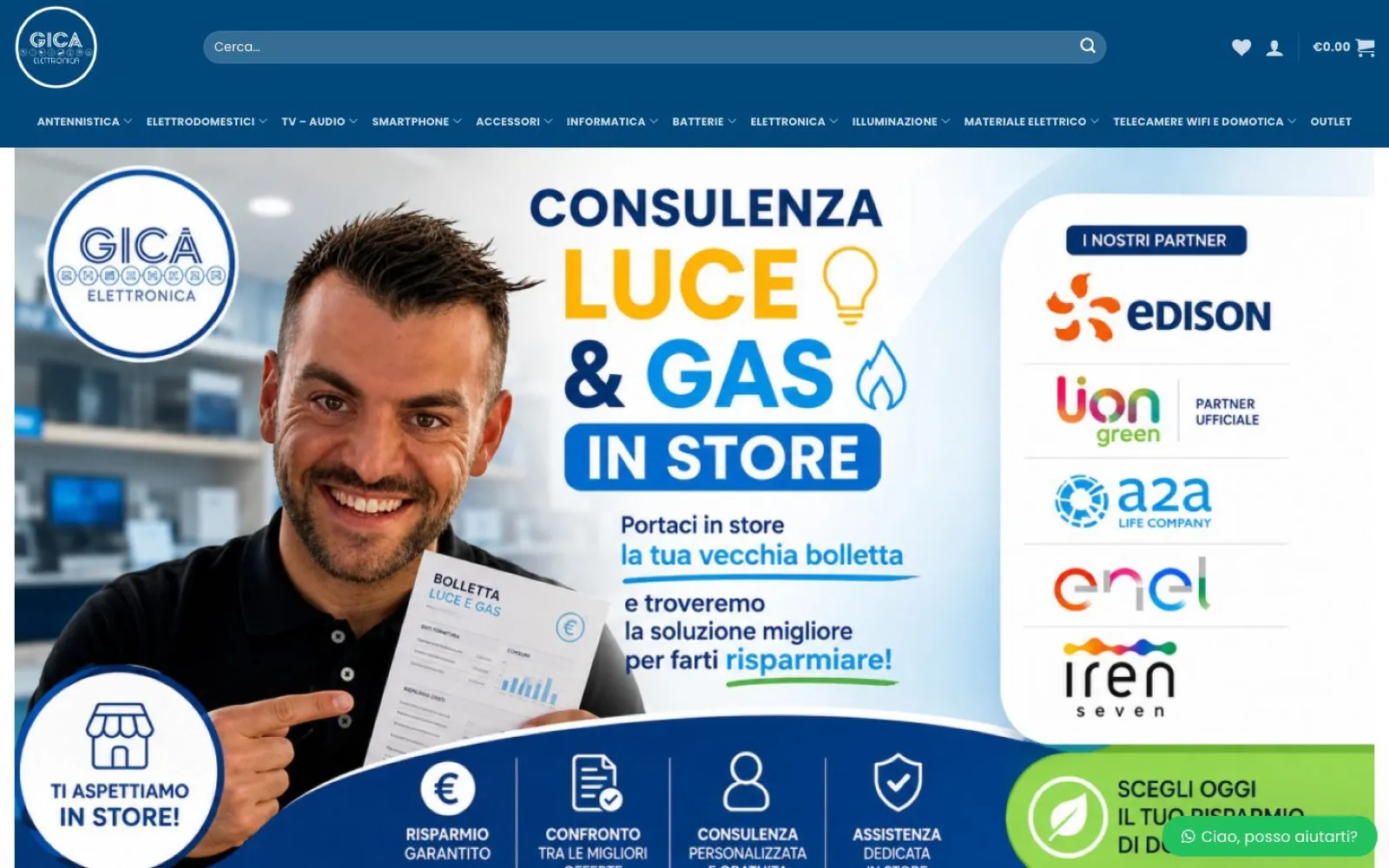 Gica Elettronica – Home page del sito