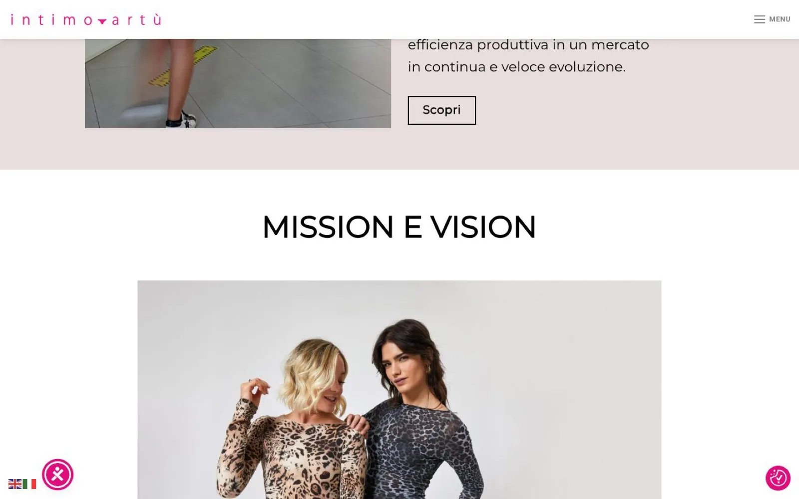Intimo Artù – Mission e vision